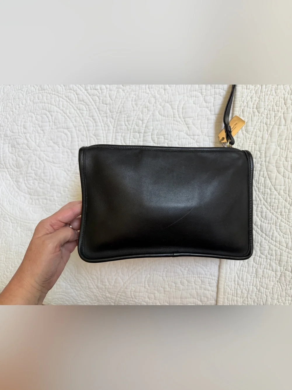 Vintage Coach 9972 Zip Top Clutch 2000